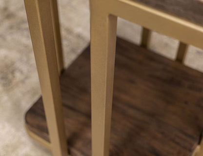 IFD - Onix - Metal Base End Table - IFD3211END veiw 4