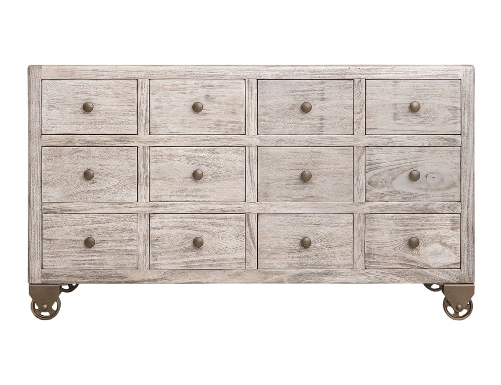 IFD - Oslo - 12 Drawer Console in White - IFD6531CNSWT view 2