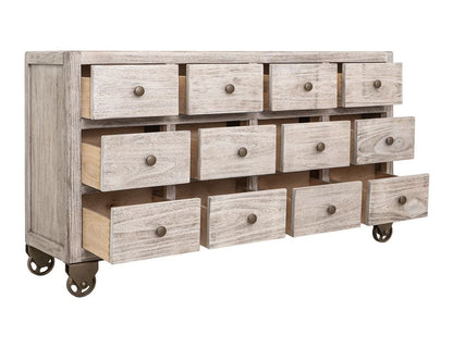 IFD - Oslo - 12 Drawer Console in White - IFD6531CNSWT view 3