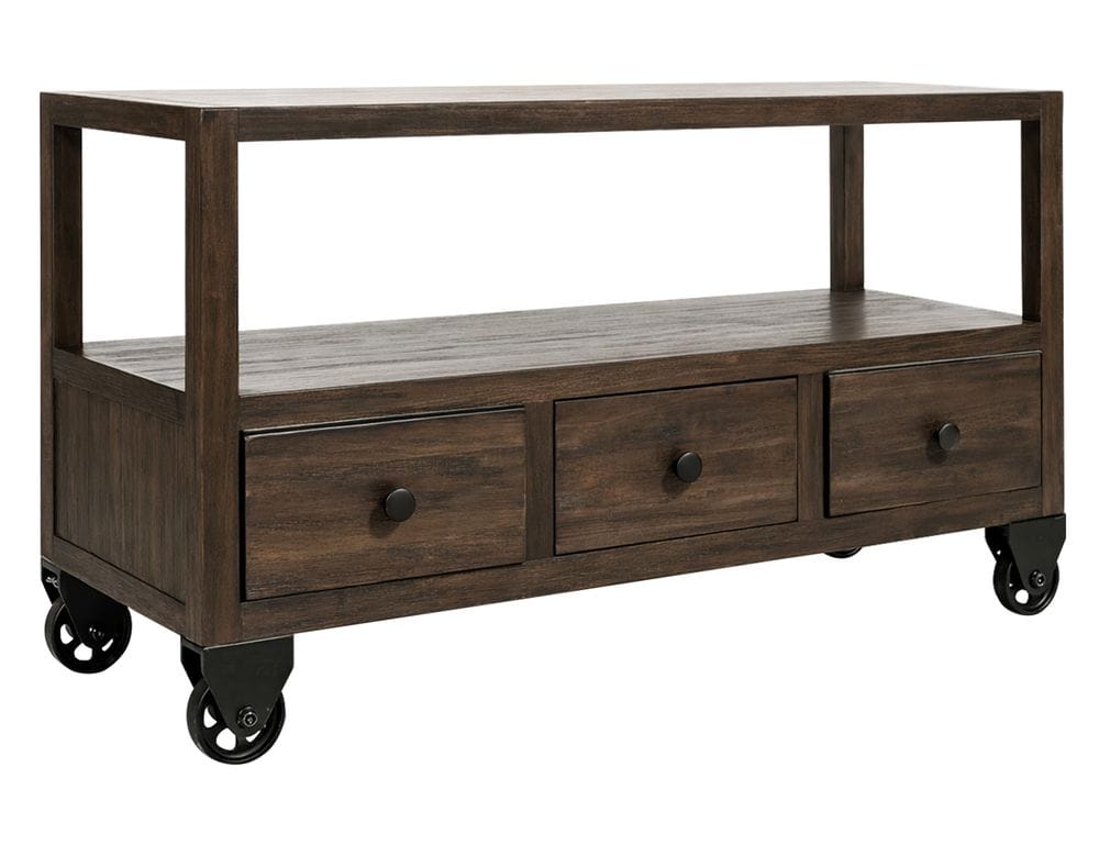 IFD - Oslo - 3 Drawer, Sofa Table, 1 Shelf in Black - IFD6531SFTBK view 2