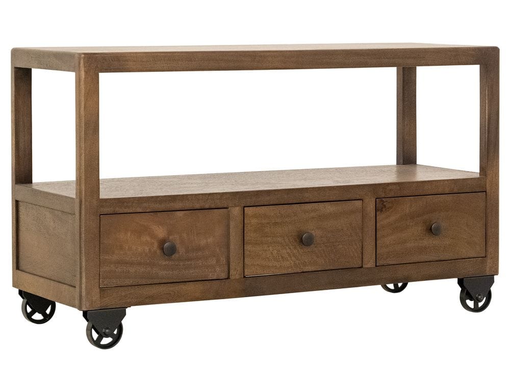IFD - Oslo - 3 Drawer, Sofa Table, 1 Shelf in Brown - IFD6531SFTBN view 1