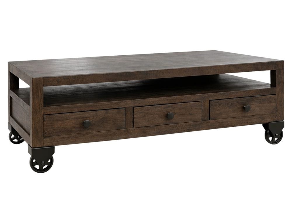 IFD - Oslo - 6 Drawer, Cocktail Table, 1 Shelf in Black - IFD6531CKTBK view 1