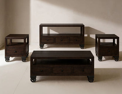 IFD - Oslo - 6 Drawer, Cocktail Table, 1 Shelf in Black - IFD6531CKTBK view 3