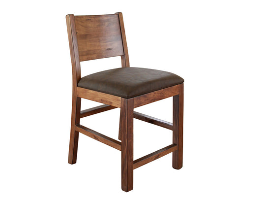 IFD - Parota 24 Barstool - with Faux Leather Seat (Set of 2) - IFD865BS24 view 1