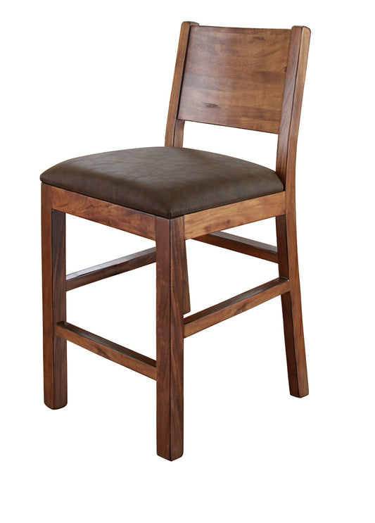 IFD - Parota 24 Barstool - with Faux Leather Seat (Set of 2) - IFD865BS24 view 2