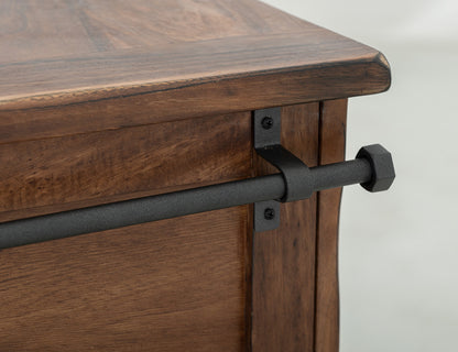 IFD - Parota 3 Drawer Kitchen Island w/2 sliding doors, 2 Mesh doors on each side - IFD866ISLAND view 7