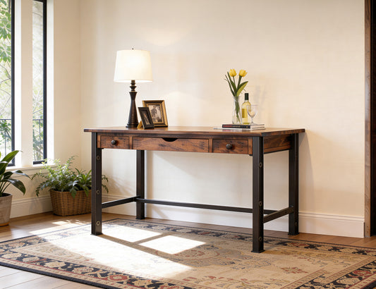 IFD - Parota 3 Drawers Desk - IFD866DESK view 2