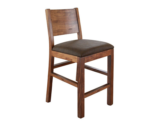 IFD - Parota 30 Barstool - with Faux Leather Seat (Set of 2) - IFD865BS30 view 1