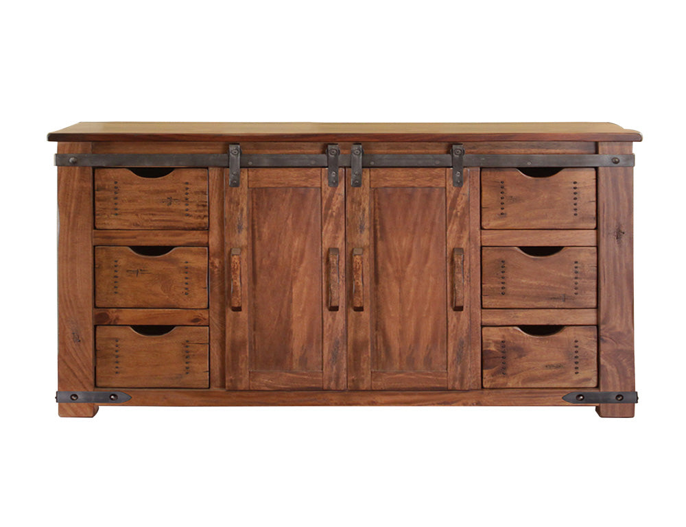 IFD - Parota 60inTV Stand w/6 Drawer, 2 door w/2 shelves - IFD866STAND-60 view 1
