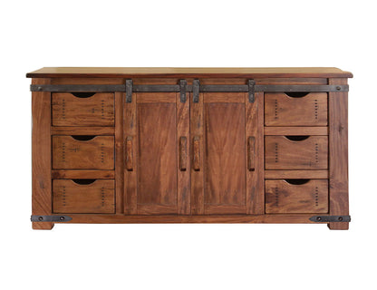 IFD - Parota 60inTV Stand w/6 Drawer, 2 door w/2 shelves - IFD866STAND-60 view 1