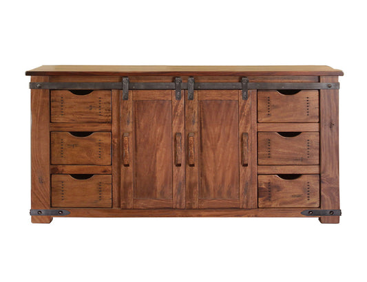IFD - Parota 60inTV Stand w/6 Drawer, 2 door w/2 shelves - IFD866STAND-60 view 1