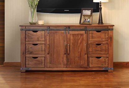 IFD - Parota 70inTV Stand w/6 Drawer,2 door w/2 shelves - IFD866STAND-70 veiw 1