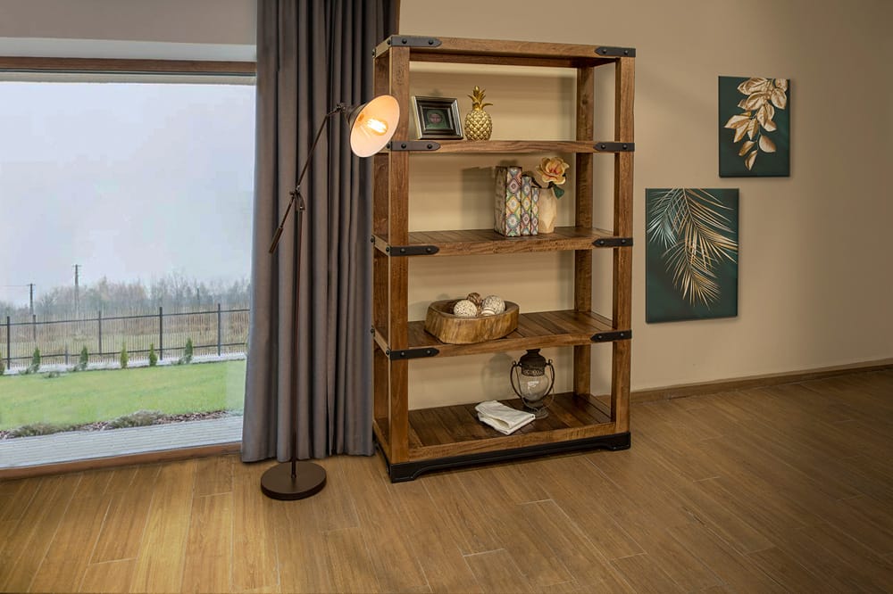 IFD - Parota 70in Bookcase w/4 Wooden Shelves - IFD866BKCS-70 view 3
