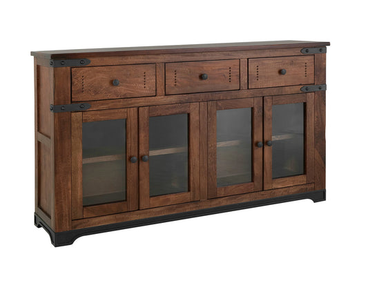 IFD - Parota 70in Console 3 Drawer, 4 Glass Doors - IFD866CONS view 2