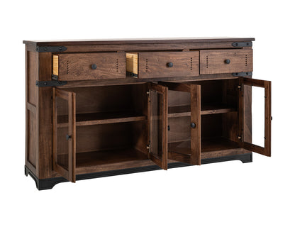 IFD - Parota 70in Console 3 Drawer, 4 Glass Doors - IFD866CONS view 3