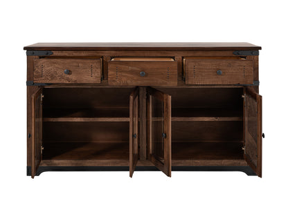 IFD - Parota 70in Console 3 Drawer, 4 Glass Doors - IFD866CONS view 4