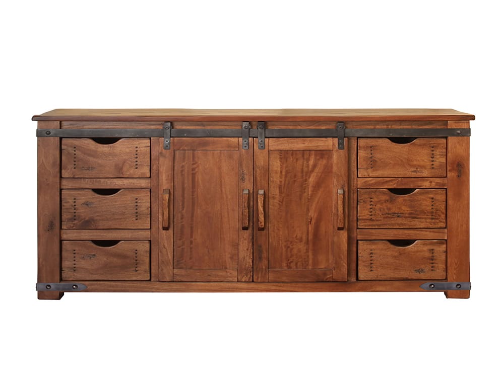 IFD - Parota 70inTV Stand w/6 Drawer,2 door w/2 shelves - IFD866STAND-70 view 1