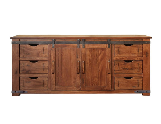 IFD - Parota 70inTV Stand w/6 Drawer,2 door w/2 shelves - IFD866STAND-70 view 1