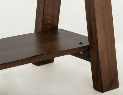 IFD - Parota Bench- Solid Wood, w/Shelf - IFD866BENCH view 7
