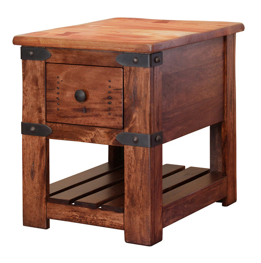 IFD - Parota Chair Side Table w/1 drawer - IFD866CST view 1