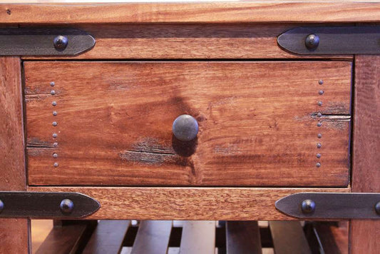 IFD - Parota Chair Side Table w/1 drawer - IFD866CST veiw 2