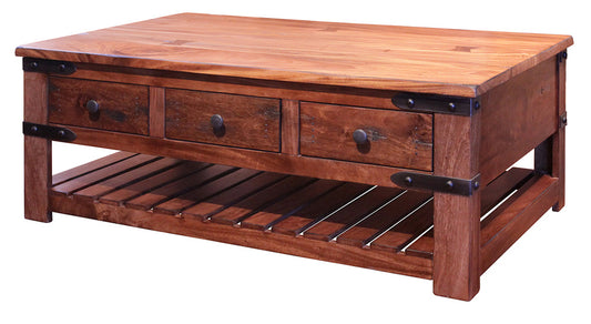 IFD - Parota Cocktail Table w/6 Drawers - IFD866CKTL view 1