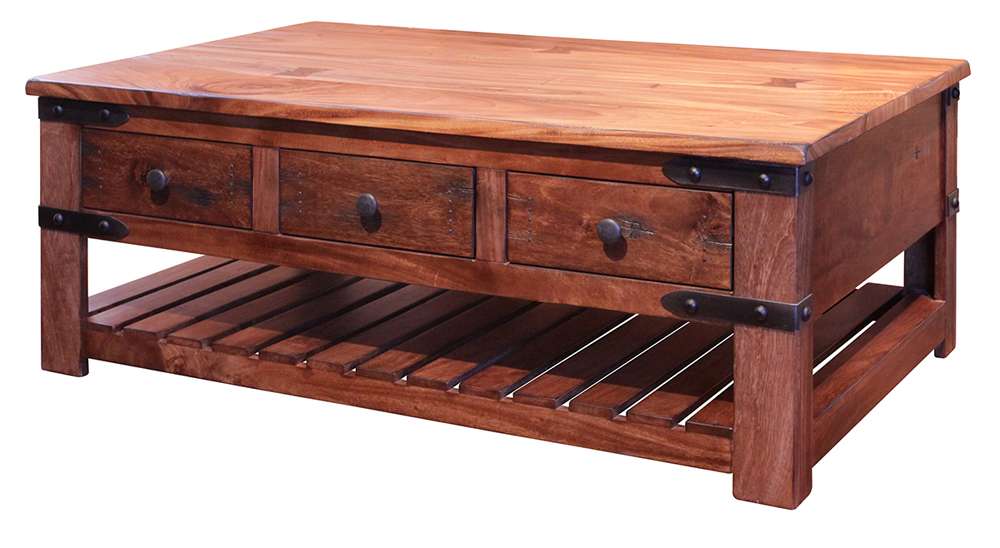 IFD - Parota Cocktail Table w/6 Drawers - IFD866CKTL veiw 1