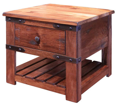 IFD - Parota End Table w/1 Drawer - IFD866END veiw 1