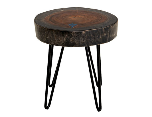 IFD  - Parota Epoxy  - Live Edge Chairside Table  - IFD8351CSTBL view 1