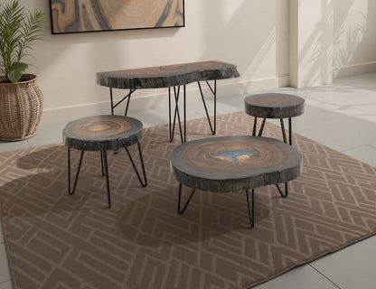 IFD  - Parota Epoxy  - Live Edge Chairside Table  - IFD8351CSTBL view 4