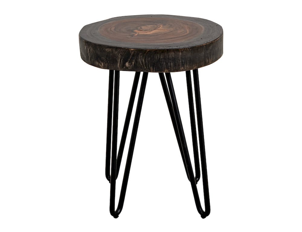 IFD  - Parota Epoxy  - Live Edge Chairside Table  - IFD8351CSTOR view 1