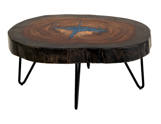 IFD  - Parota Epoxy  - Live Edge Cocktail Table  - IFD8351CKTBL view 1