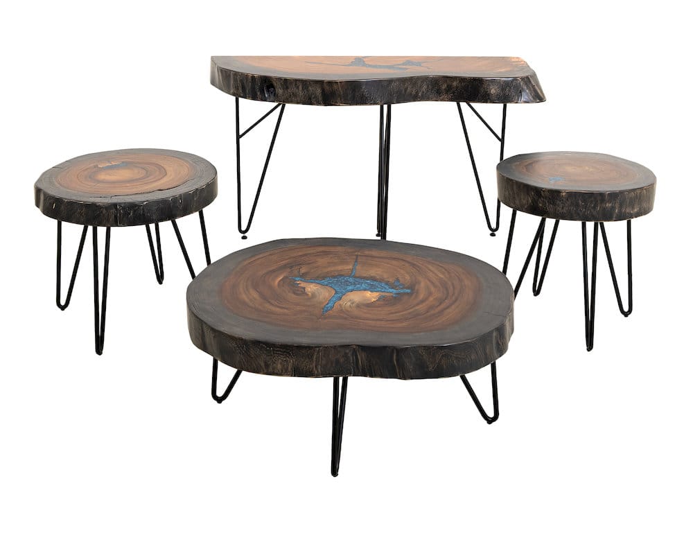 IFD  - Parota Epoxy  - Live Edge End Table  - IFD8351ENDBL view 5