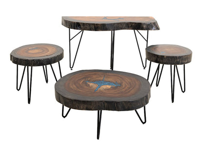 IFD  - Parota Epoxy  - Live Edge End Table  - IFD8351ENDBL view 5