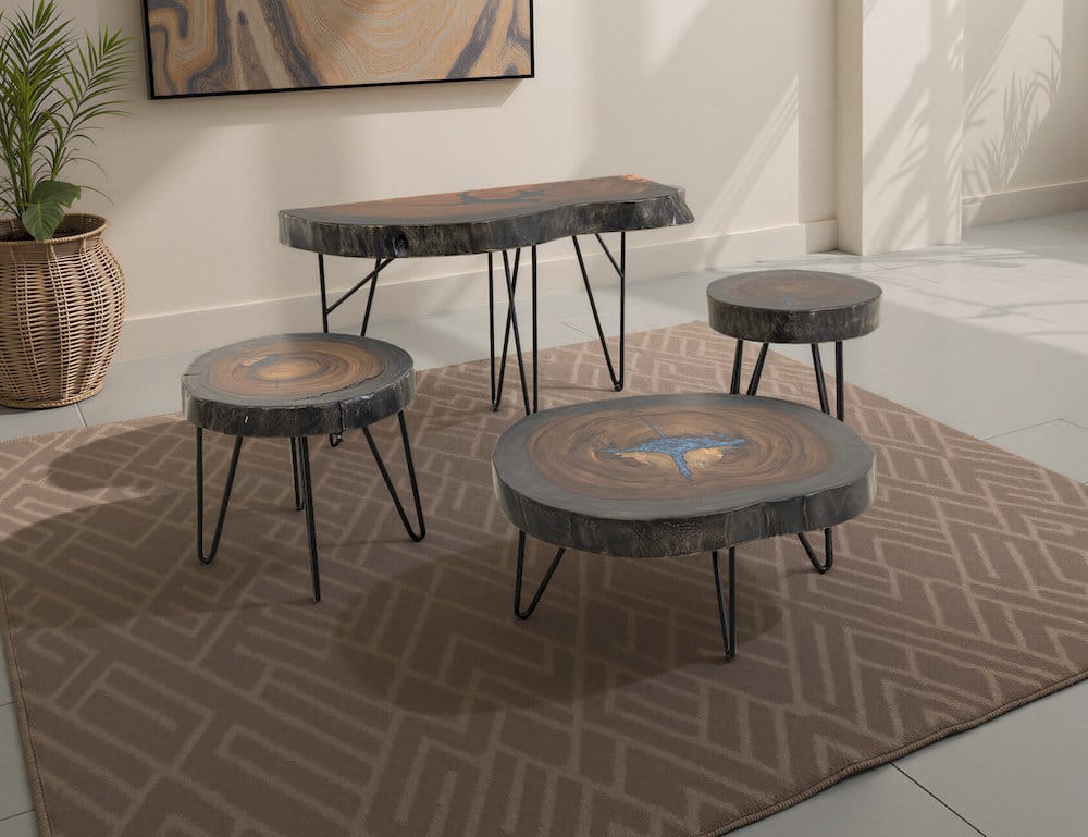 IFD  - Parota Epoxy  - Live Edge End Table  - IFD8351ENDBL view 6