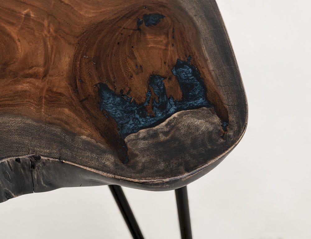 IFD  - Parota Epoxy  - Live Edge End Table  - IFD8351ENDBL view 7