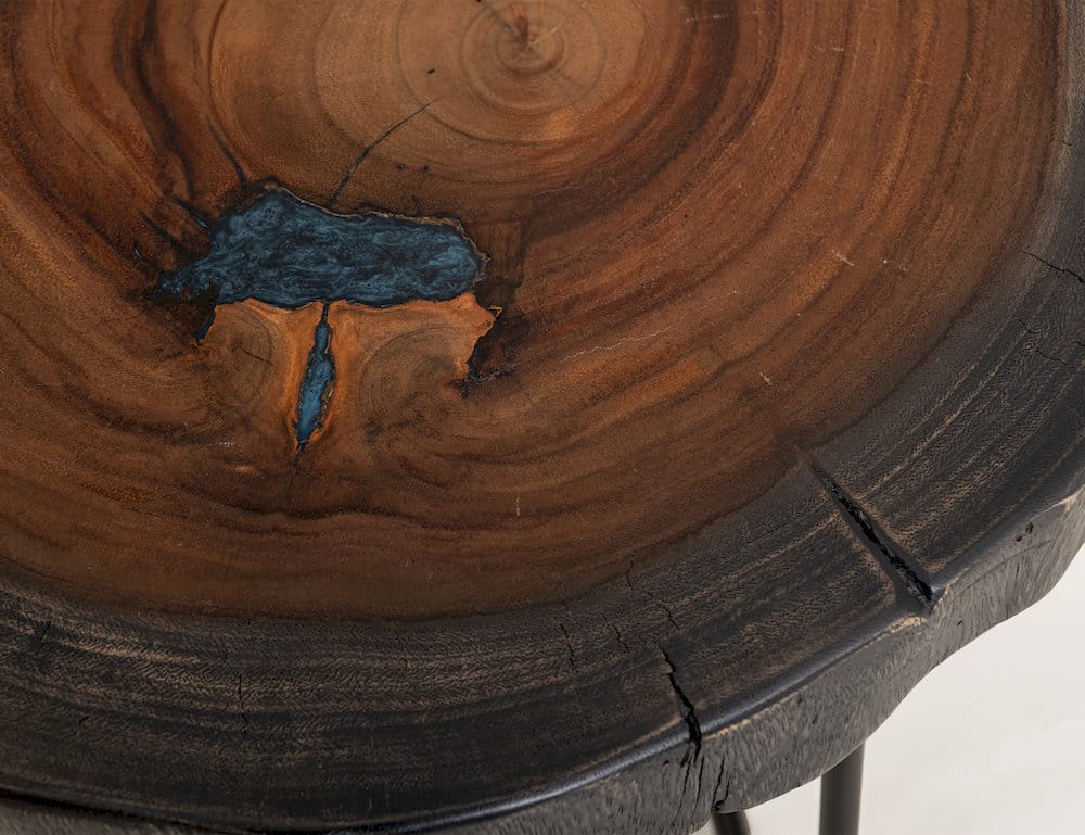 IFD  - Parota Epoxy  - Live Edge End Table  - IFD8351ENDBL view 8