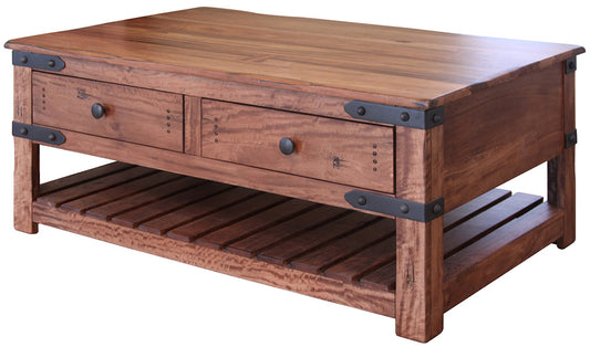 IFD - Parota II Cocktail Table w/4 Drawers & Wheels - IFD867CKTL view 1