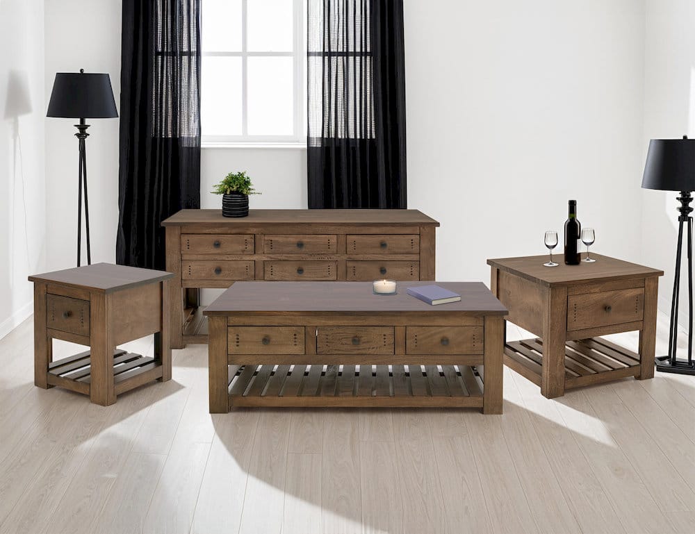 IFD  - Parota III  - 6 Drawer, 1 Shelf, Cocktail Table  - IFD8961CKT view 5