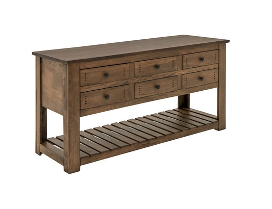 IFD  - Parota III  - 6 Drawer, 1 Shelf, Sofa Table  - IFD8961SFT view 1