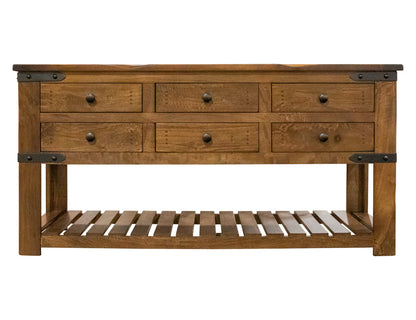IFD - Parota Sofa Table w/6 Drawers - IFD866SOFA view 2
