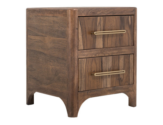 IFD - Praga - 2 Drawer, Nightstand in Almond and barrel brown - IFD6721NTS view 1