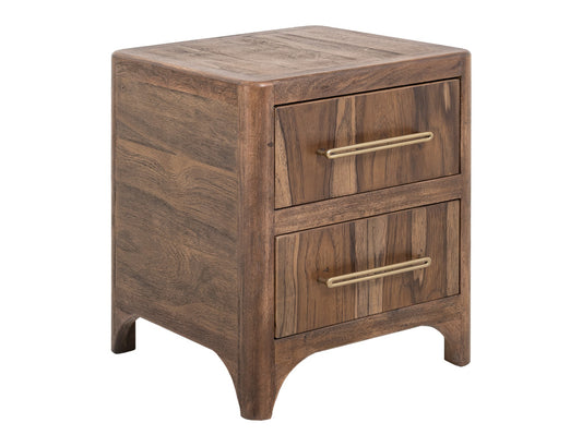 IFD - Praga - 2 Drawer, Nightstand in Almond and barrel brown - IFD6721NTS view 2
