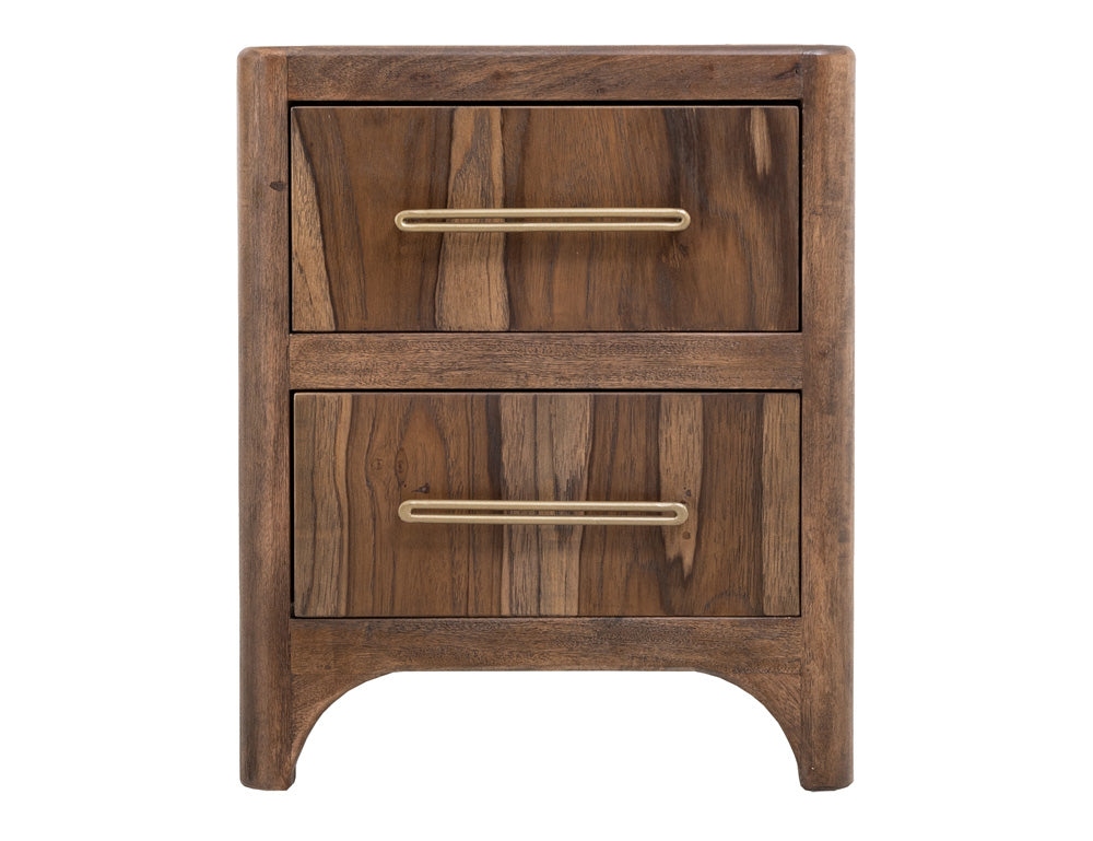 IFD - Praga - 2 Drawer, Nightstand in Almond and barrel brown - IFD6721NTS view 3