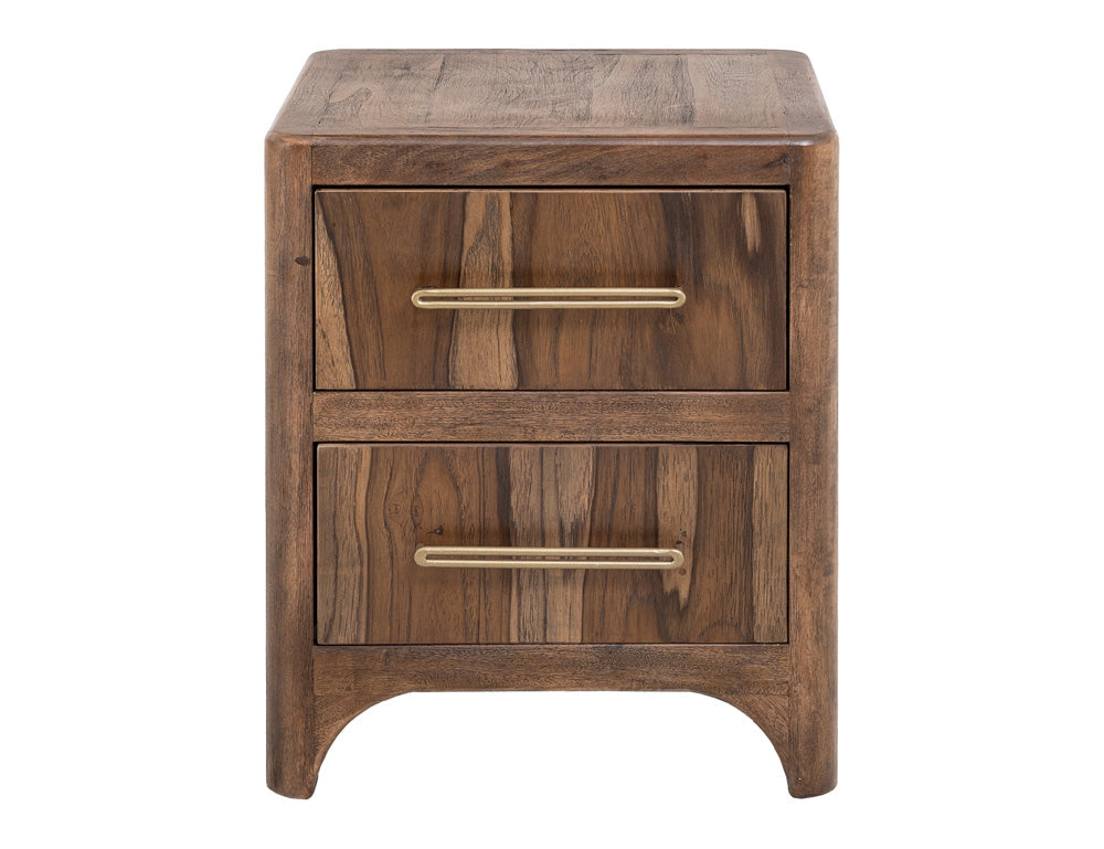 IFD - Praga - 2 Drawer, Nightstand in Almond and barrel brown - IFD6721NTS view 4