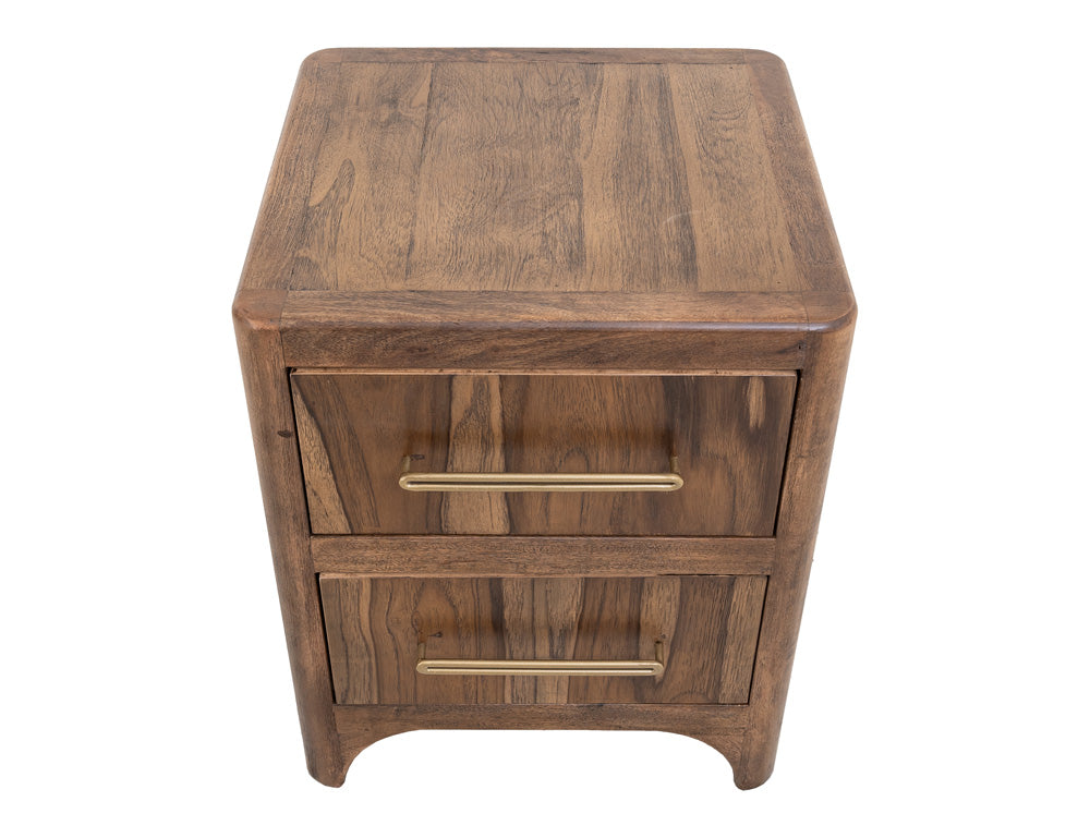 IFD - Praga - 2 Drawer, Nightstand in Almond and barrel brown - IFD6721NTS view 5
