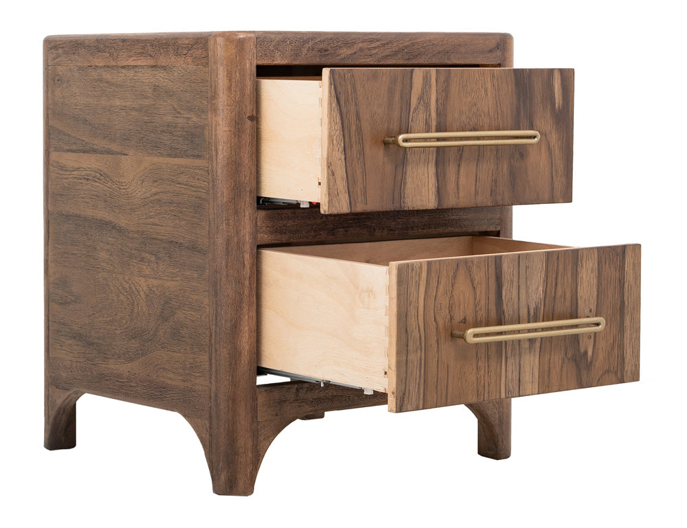 IFD - Praga - 2 Drawer, Nightstand in Almond and barrel brown - IFD6721NTS view 6