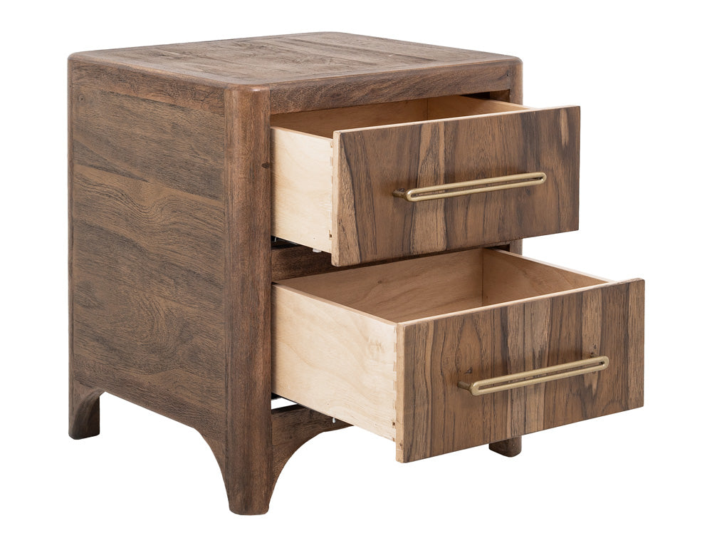 IFD - Praga - 2 Drawer, Nightstand in Almond and barrel brown - IFD6721NTS view 7