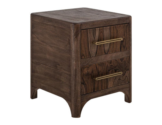 IFD - Praga - 2 Drawer, Nightstand in Almond and barrel brown - IFD6721NTS veiw 1