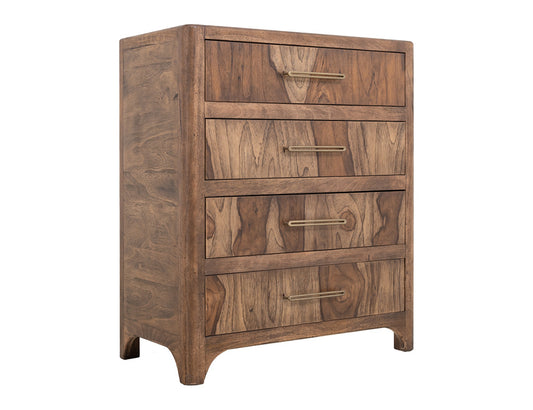 IFD - Praga - 4 Drawer, Chest in Almond and barrel brown - IFD6721CHT view 1